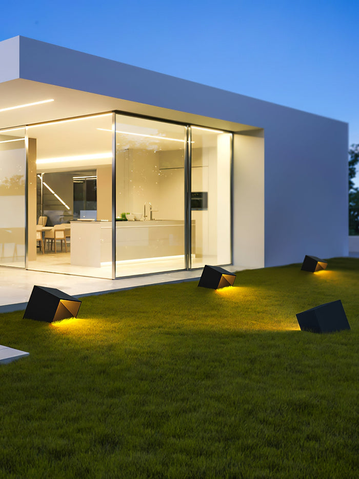 LumiCube Solar Gartenleuchte Modern LED IP65 Weiß für Terrasse & Garten