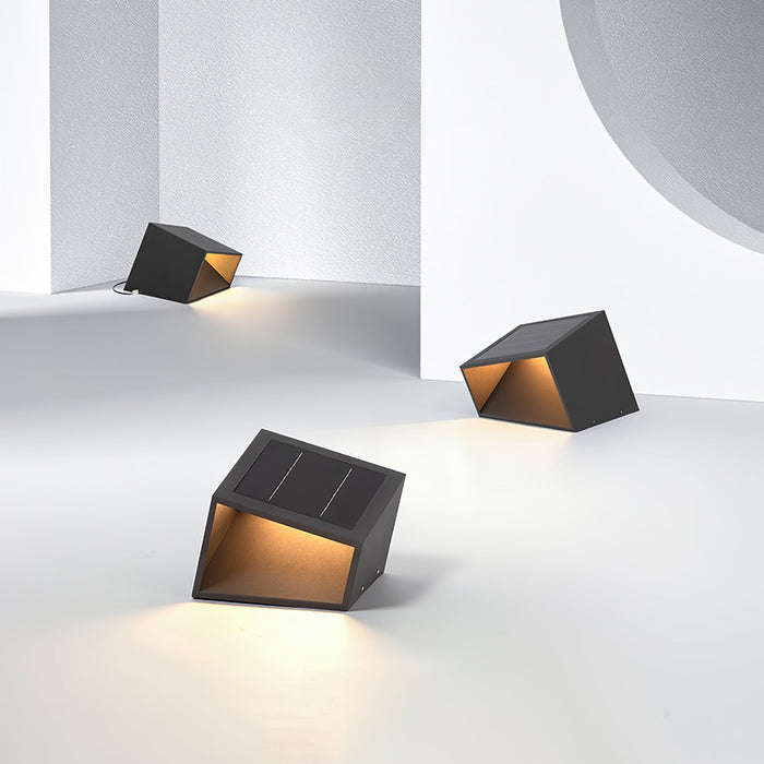 LumiCube Solar Gartenleuchte Modern LED IP65 Weiß für Terrasse & Garten