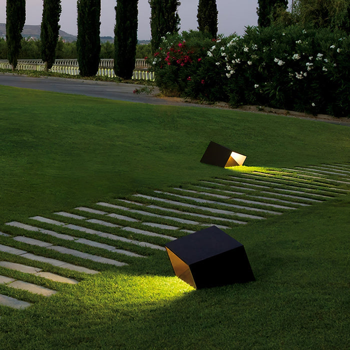 LumiCube Solar Gartenleuchte Modern LED IP65 Weiß für Terrasse & Garten