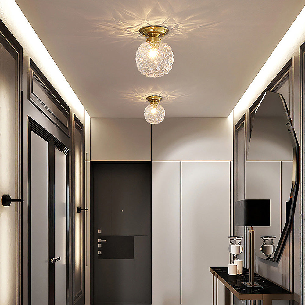 GlobeLux – Moderne Glas-Kugel-Deckenleuchte Rauchgrau