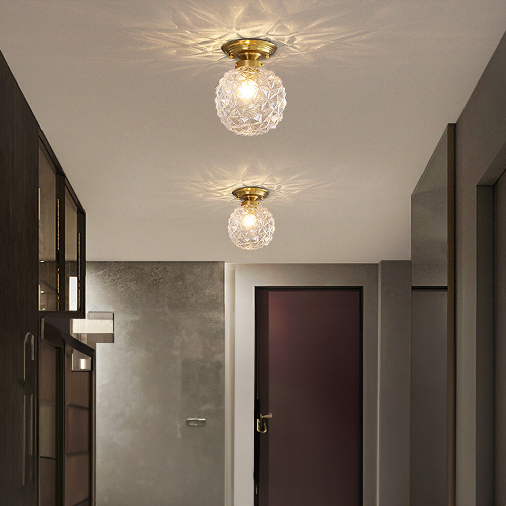 GlobeLux – Moderne Glas-Kugel-Deckenleuchte Rauchgrau