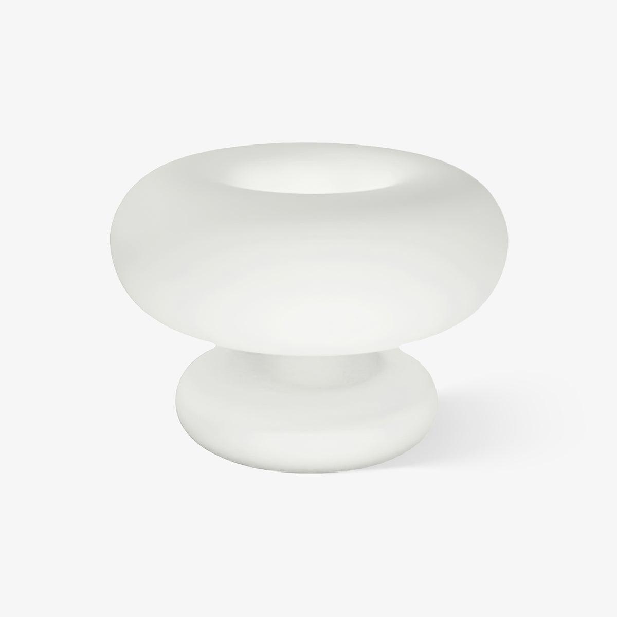 LumiDon Tischlampe – Modern, Donut-Form, Weiß,