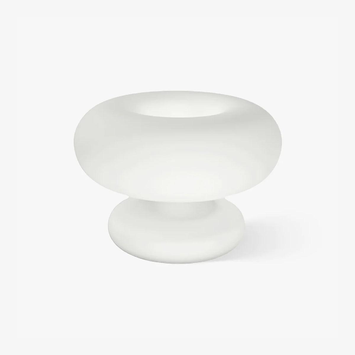 LumiDon Tischlampe – Modern, Donut-Form, Weiß,