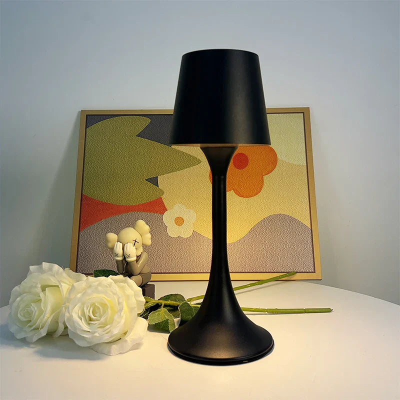 LumoGlow Design-Nachtlicht LED-Tischlampe dimmbar Weiß Schlafzimmer