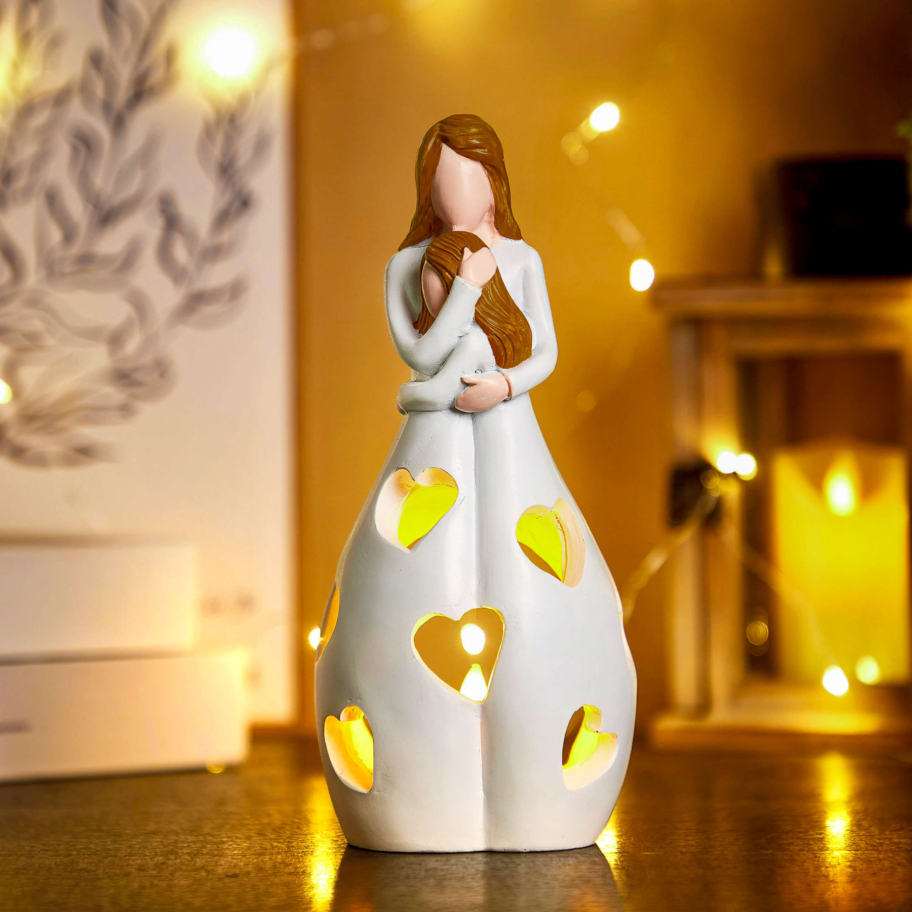 HerzGlow – Romantische LED-Tischlampe Herzform Warmweiß Schlafzimmer