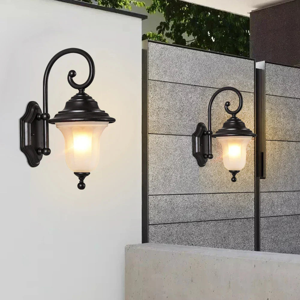 VintageLumen – Vintage Außenwandleuchte für Garten, Terrasse & Balkon
