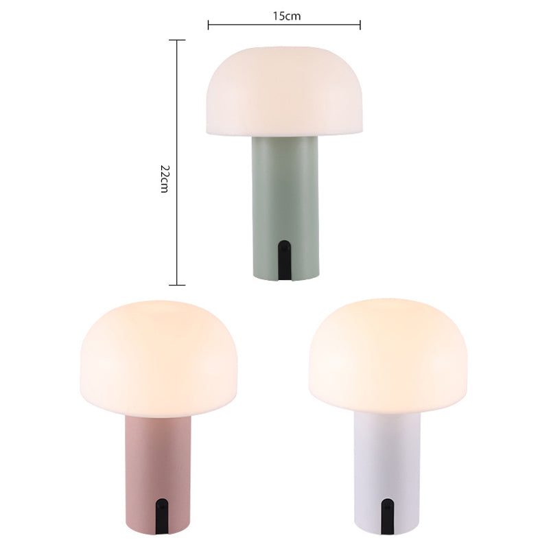 EuroPilz Tischlampe – Pilzform, Europäischer Stil, Weiß, für Wohnzimmer