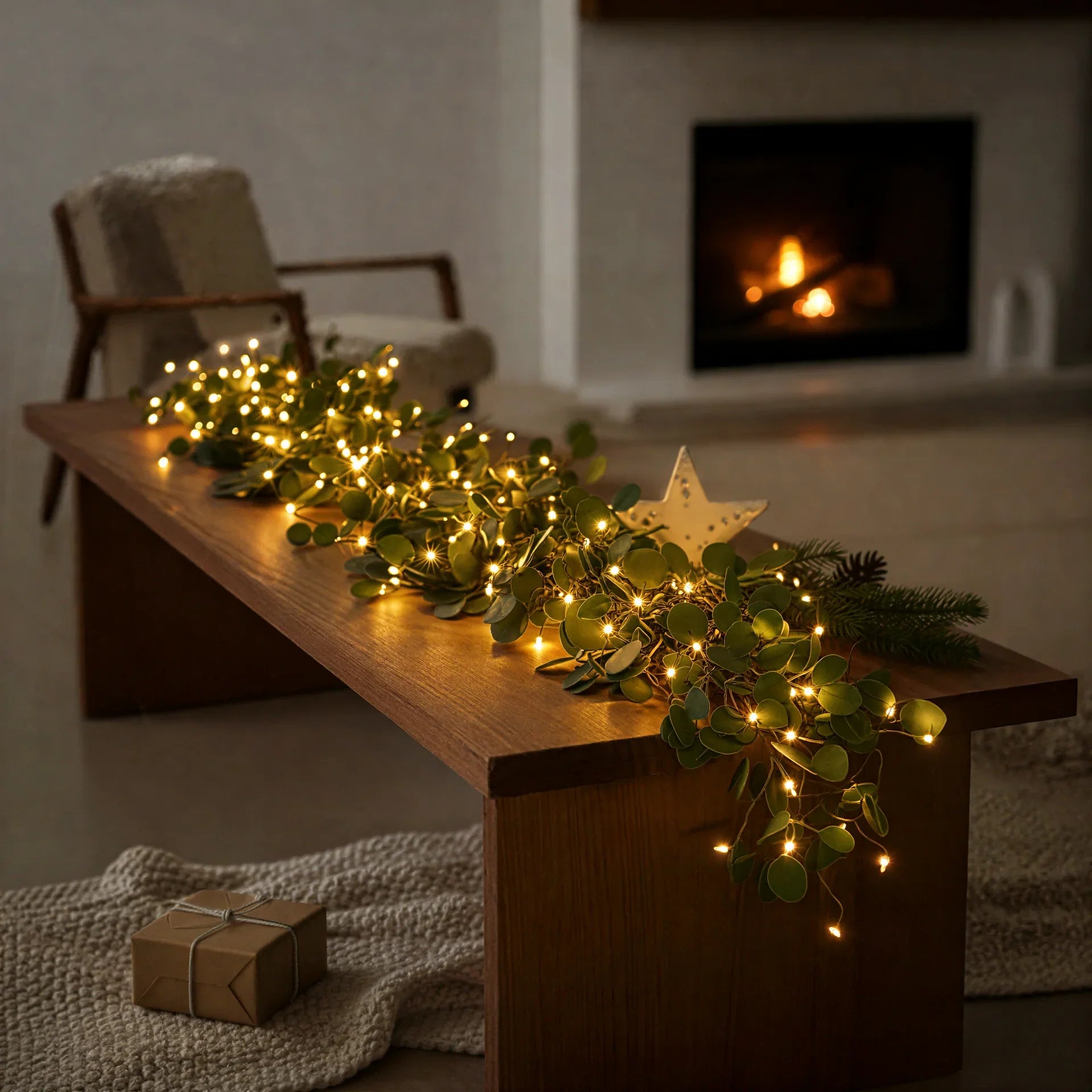 Olivenzauber LED-Lichterkette – Grün, Terrasse & Garten