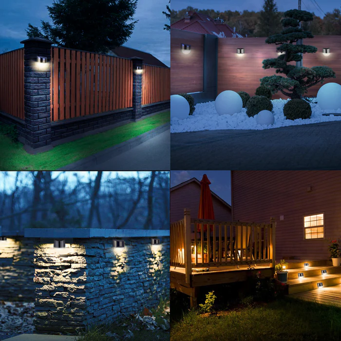 SunEco – Moderne Solar-LED-Außenleuchte Energiesparend Schwarz für Garten