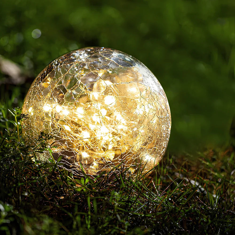 LumiKugel Solar Gartenlampe – Kugelform LED in Warmweiß