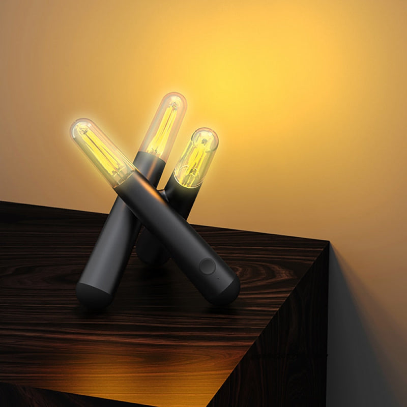 LumoStab LED Tischlampe – Modern, dimmbar, warmweiß, für Wohnzimmer