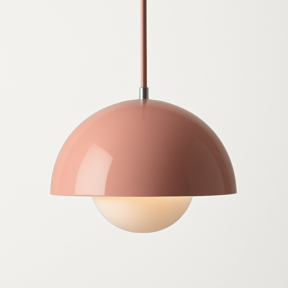 Halbkreisförmiger bunter Kronleuchter – Skandinavisches Design für Esszimmer & Wohnzimmer