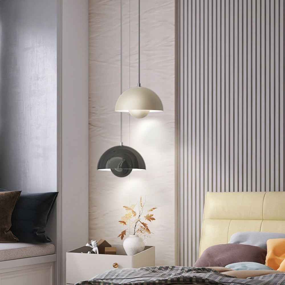 Halbkreisförmiger bunter Kronleuchter – Skandinavisches Design für Esszimmer & Wohnzimmer