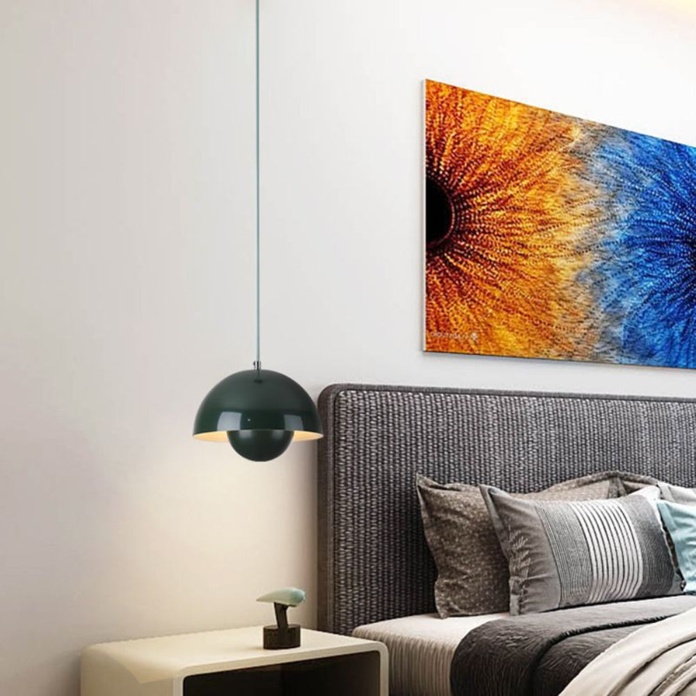 Halbkreisförmiger bunter Kronleuchter – Skandinavisches Design für Esszimmer & Wohnzimmer