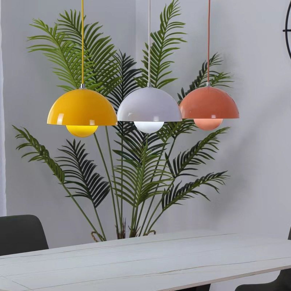 Halbkreisförmiger bunter Kronleuchter – Skandinavisches Design für Esszimmer & Wohnzimmer
