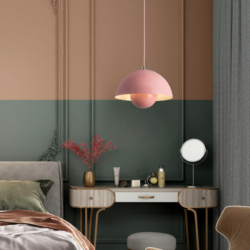 Halbkreisförmiger bunter Kronleuchter – Skandinavisches Design für Esszimmer & Wohnzimmer