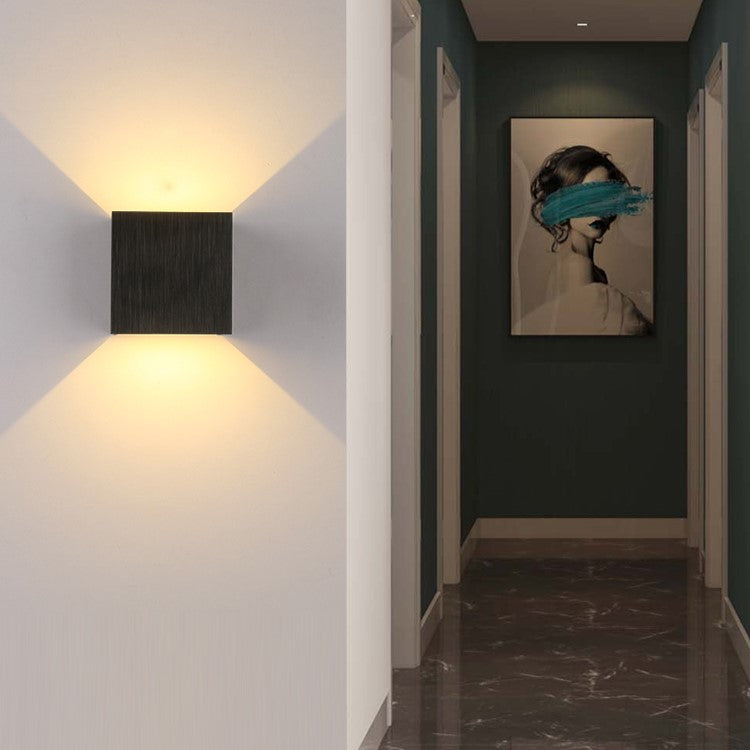 LumiÉlan Wandlampe Elegant Modern Schwarz für Flur & Wohnzimmer