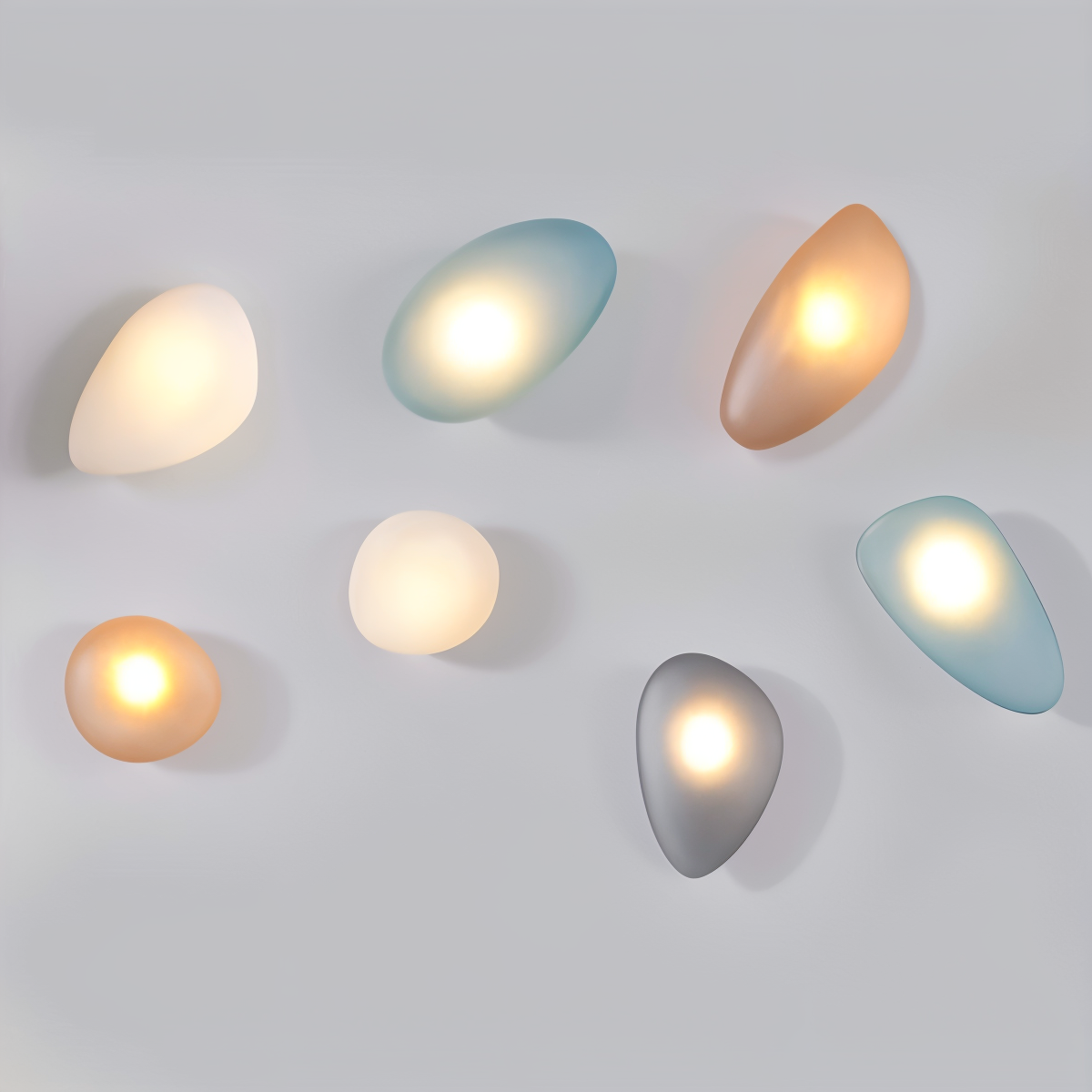 Glanzlicht - Minimalistische LED-Wandleuchte aus Glas