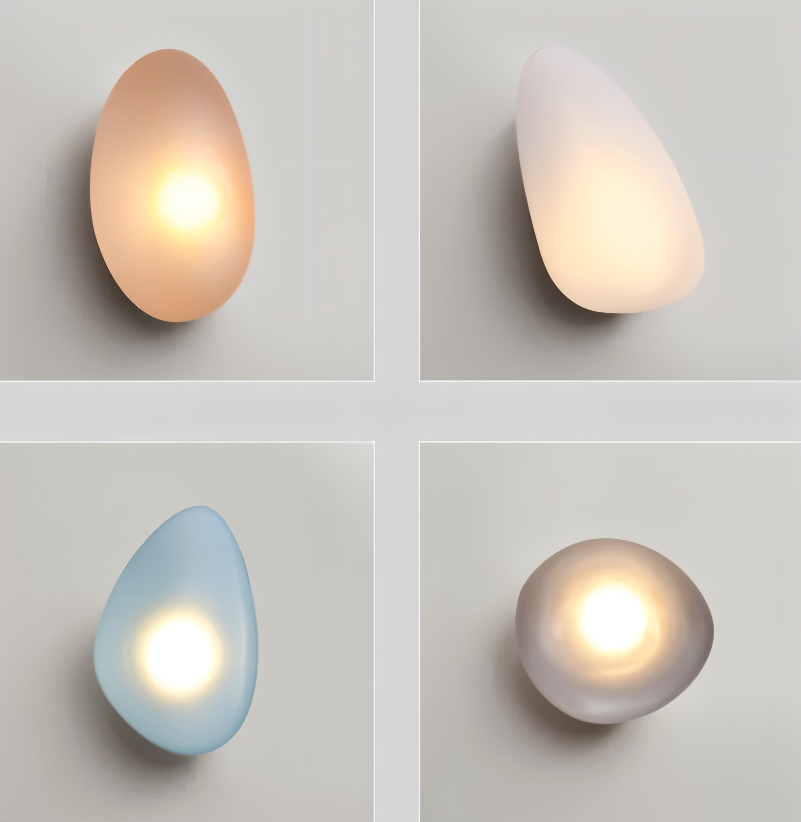 Glanzlicht - Minimalistische LED-Wandleuchte aus Glas