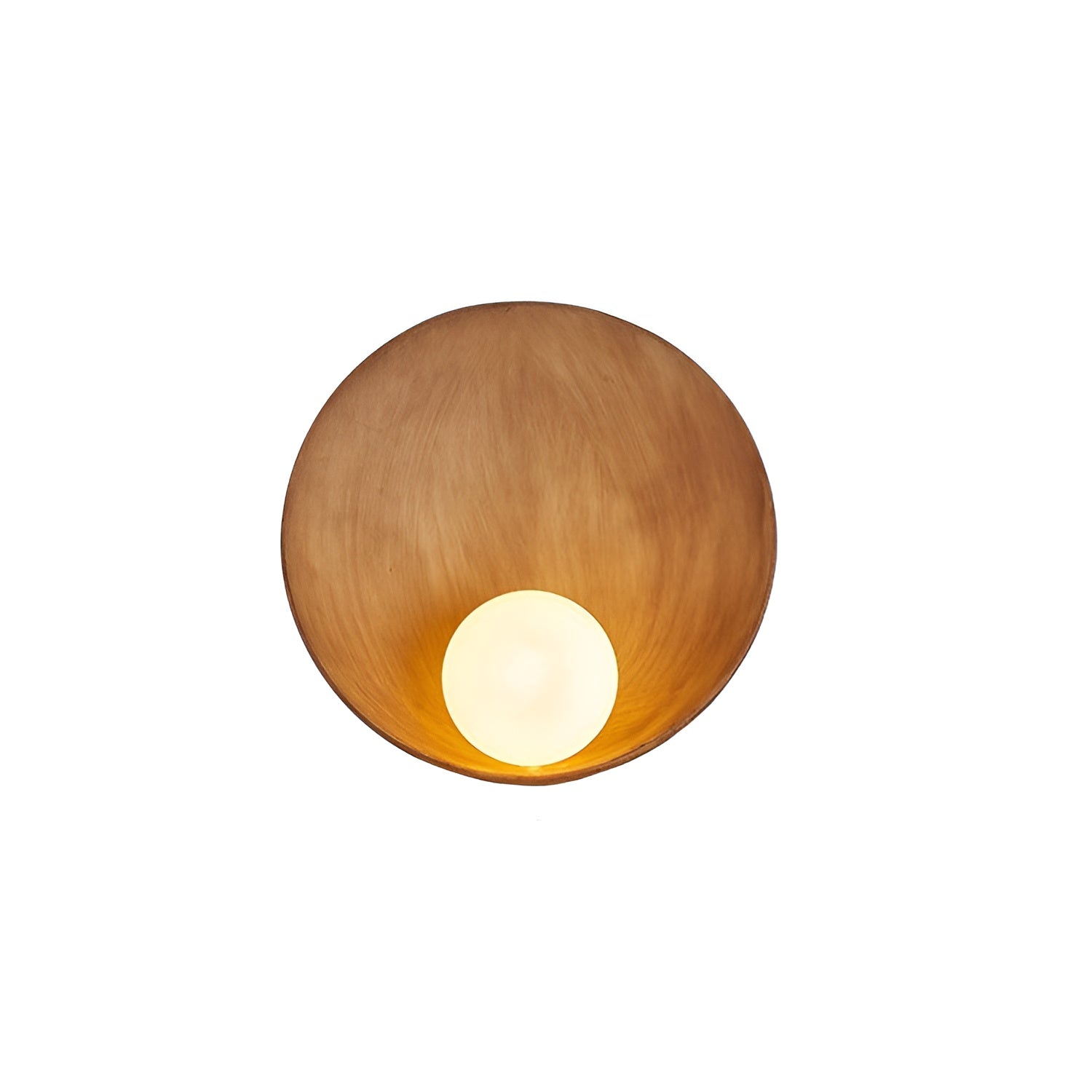 SereneGlow – Weiße Wabi-Sabi LED-Wandleuchte