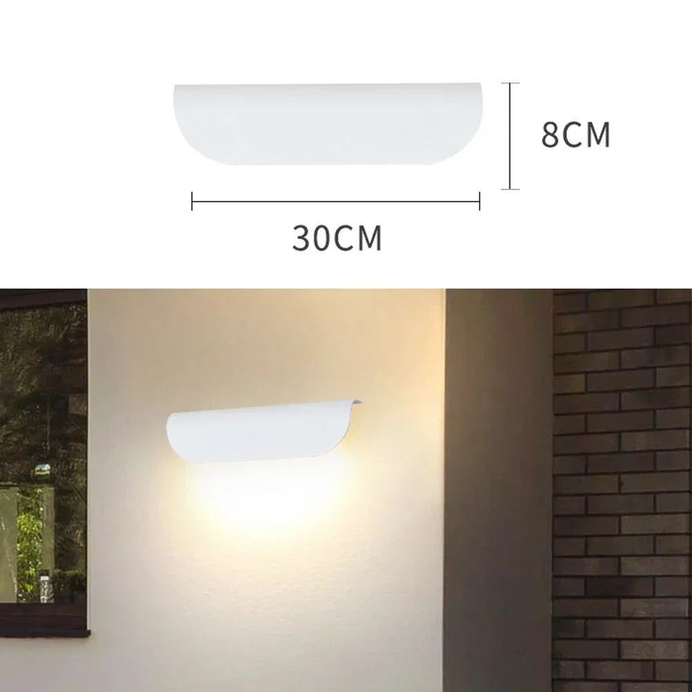 StormGlow – Moderne LED Außenwandleuchte für Fassade & Eingang, wasserdicht