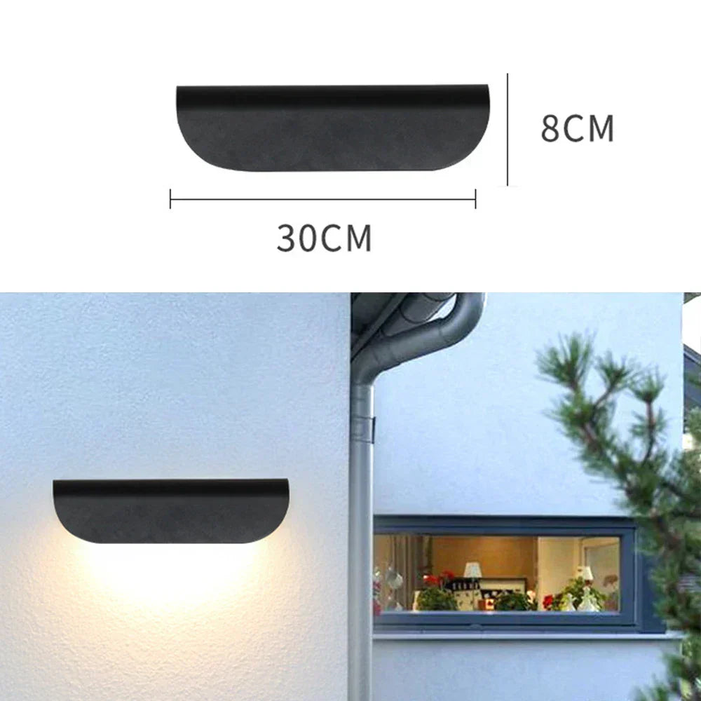 StormGlow – Moderne LED Außenwandleuchte für Fassade & Eingang, wasserdicht