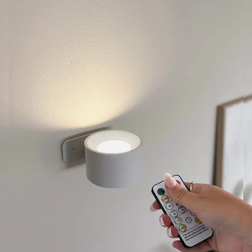 InfiniteGlow | Kabellose Dimmbarer LED-Wandleuchte mit 360° Drehfunktion