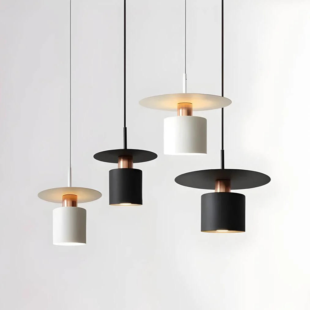 Moderne LED Pendelleuchte Zylinderform warmes Licht Küche Wohnzimmer