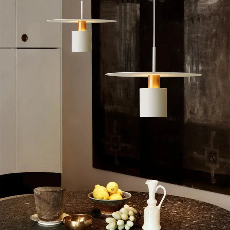 Moderne LED Pendelleuchte Zylinderform warmes Licht Küche Wohnzimmer