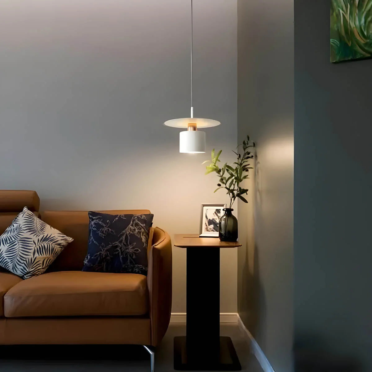 Moderne LED Pendelleuchte Zylinderform warmes Licht Küche Wohnzimmer