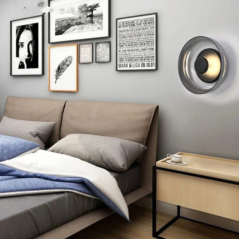FjordGlow – Nordische Wandlampe Modern LED Weiß für Wohnzimmer & Flur