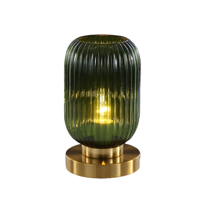 CrystalGlow Designer Tischlampe – Moderner Kristall-Look Weiß Wohnzimmer