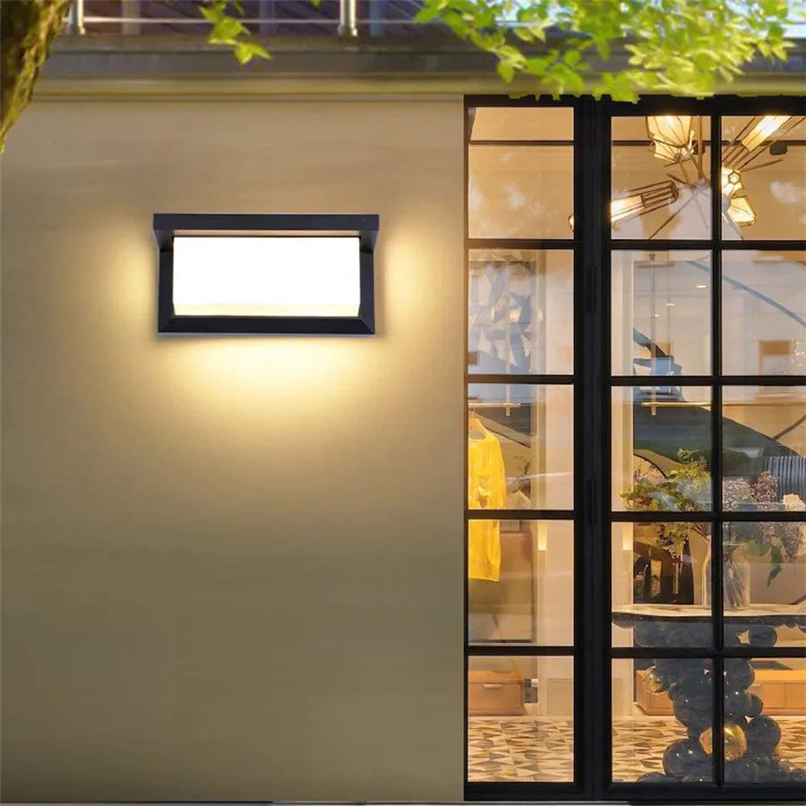 NovaLight LED Außenwandleuchte – Schwarz Modern Wasserdicht
