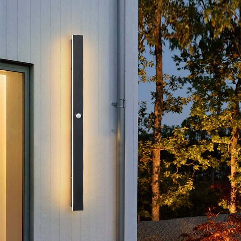 VantaGlow LED-Wandleuchte - Modernes schwarzes Metall