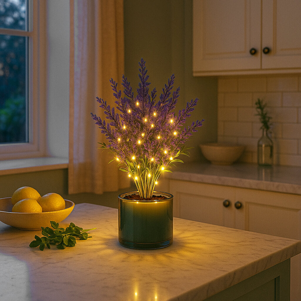 LavendGlow Traum – LED Deko-Lampe sanftes Licht, Lila, Schlafzimmer