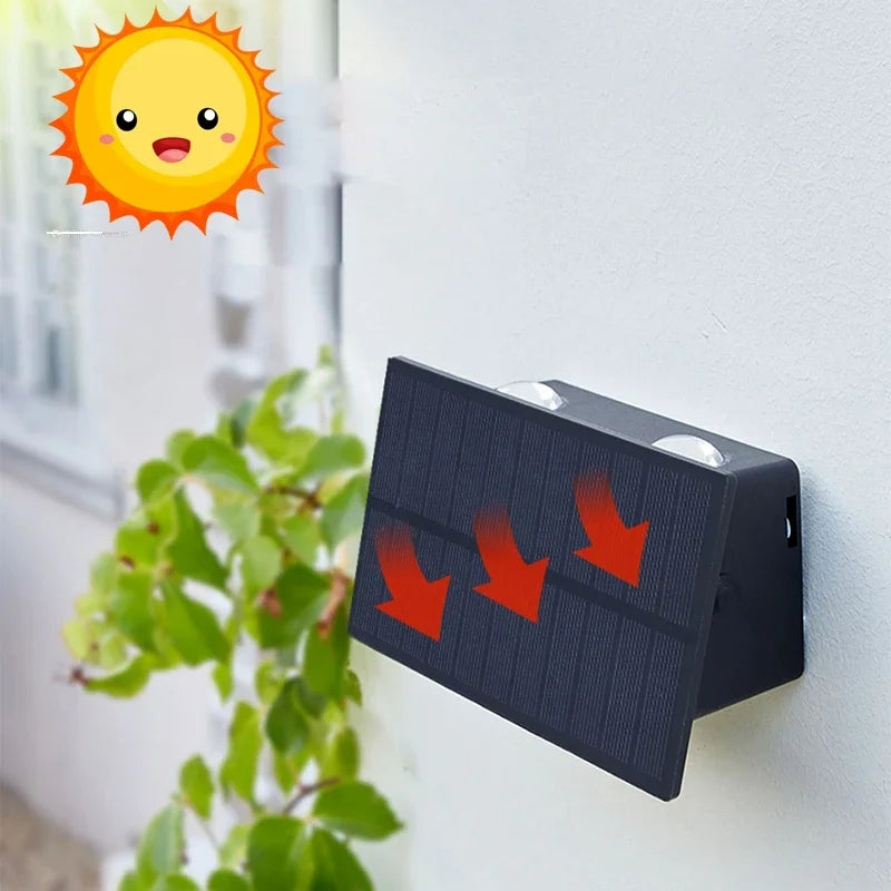 SolarVerve LED Balkonlampe Solar – Kabellos & Wetterfest für Außenbereich