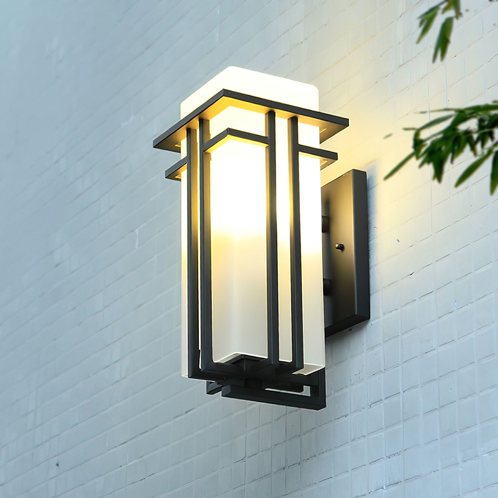 VelaLux Außenwandleuchte Modern E27 Schwarz für Terrasse