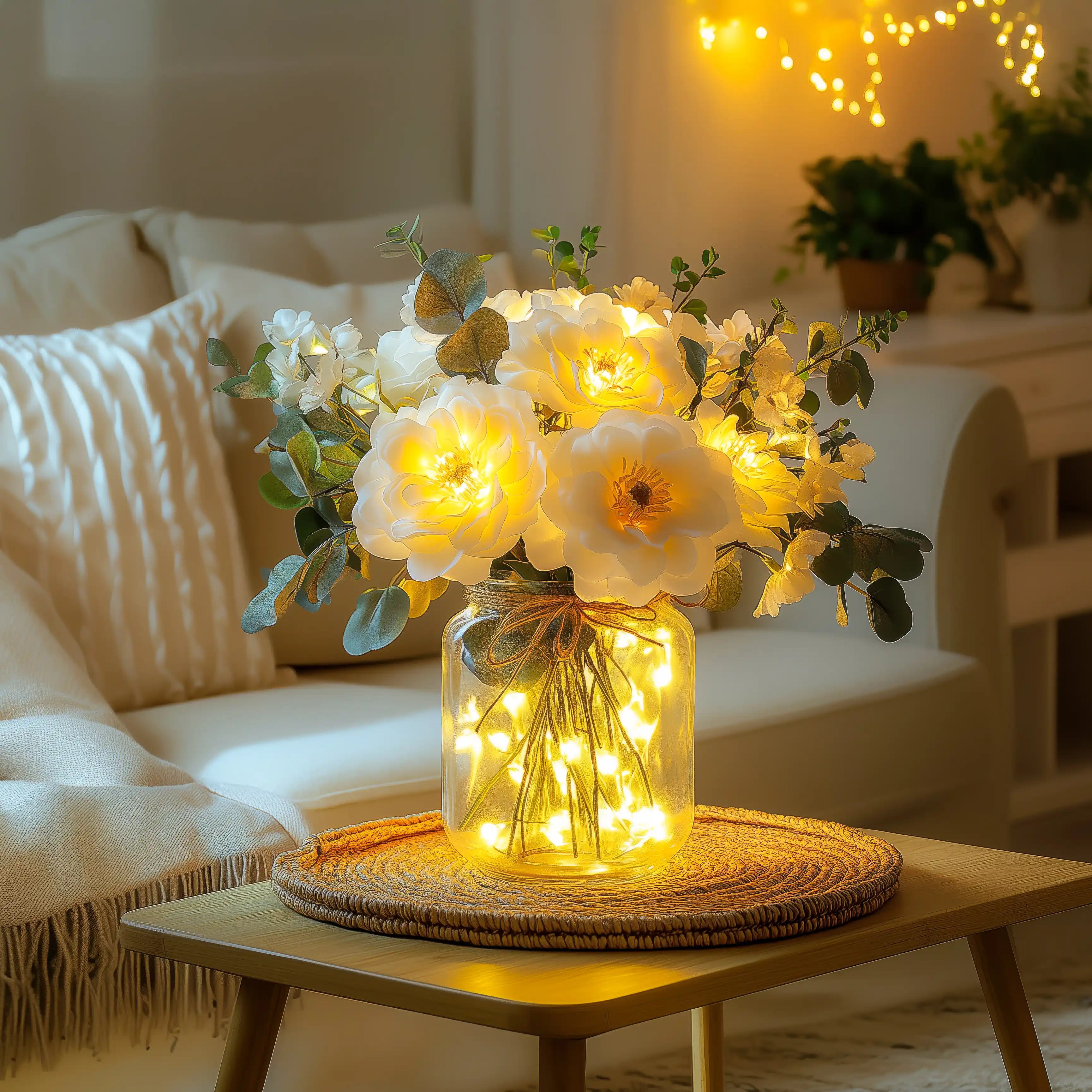 BloomGlow Bouquet – LED Deko-Lampe warmweiß für Wohnzimmer