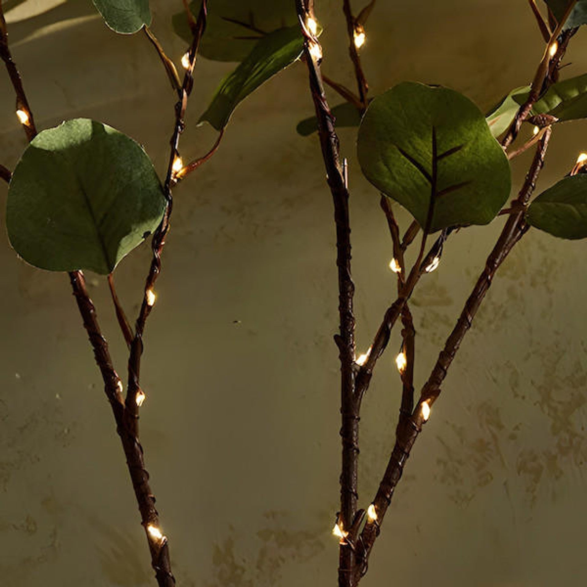 OlivAura LED-Feenlichterzweig warmweiß wetterfest für Garten