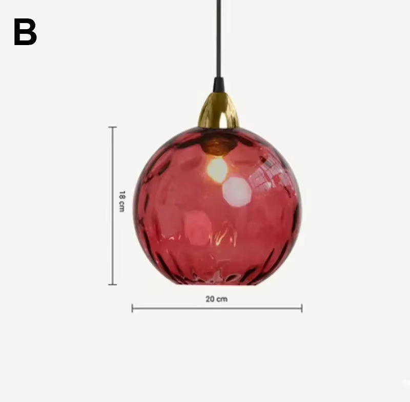AquaGlow Glas-Pendelleuchte Modern Bunt mit Wassereffekt für Esszimmer