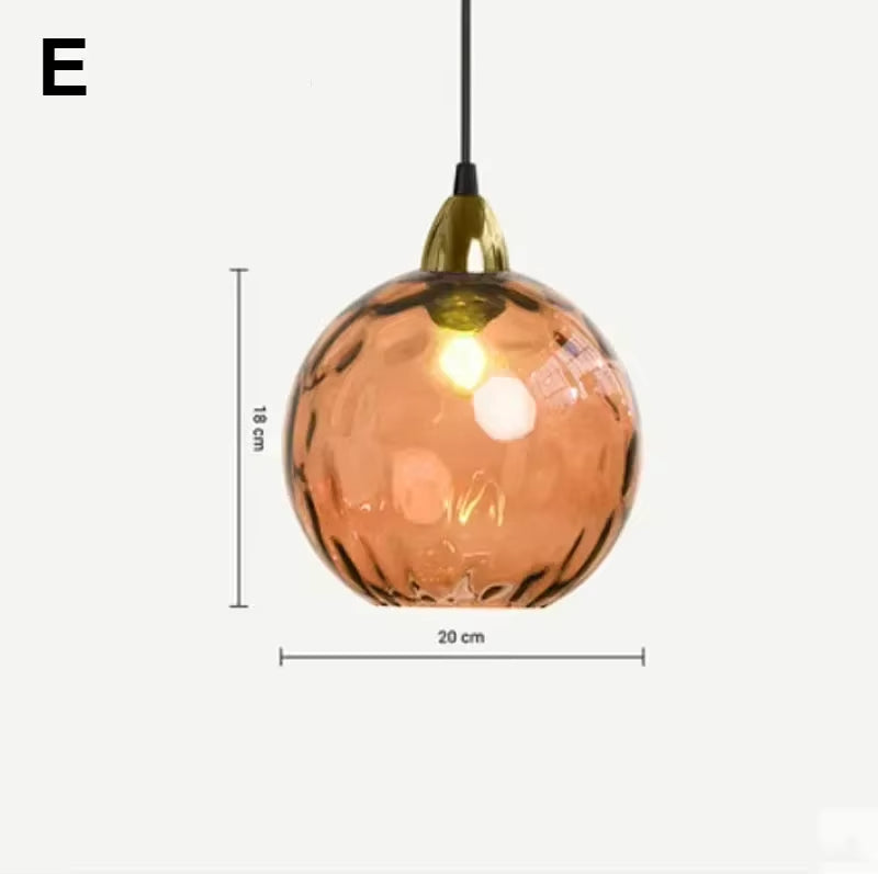 AquaGlow Glas-Pendelleuchte Modern Bunt mit Wassereffekt für Esszimmer
