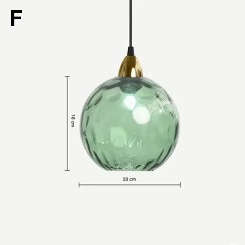 AquaGlow Glas-Pendelleuchte Modern Bunt mit Wassereffekt für Esszimmer