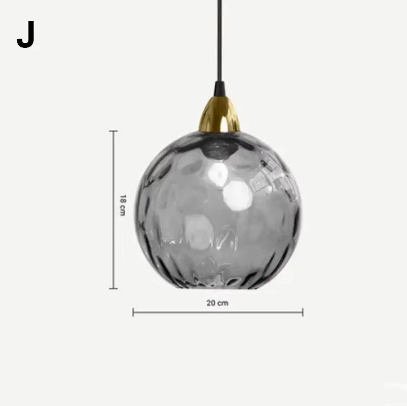 AquaGlow Glas-Pendelleuchte Modern Bunt mit Wassereffekt für Esszimmer