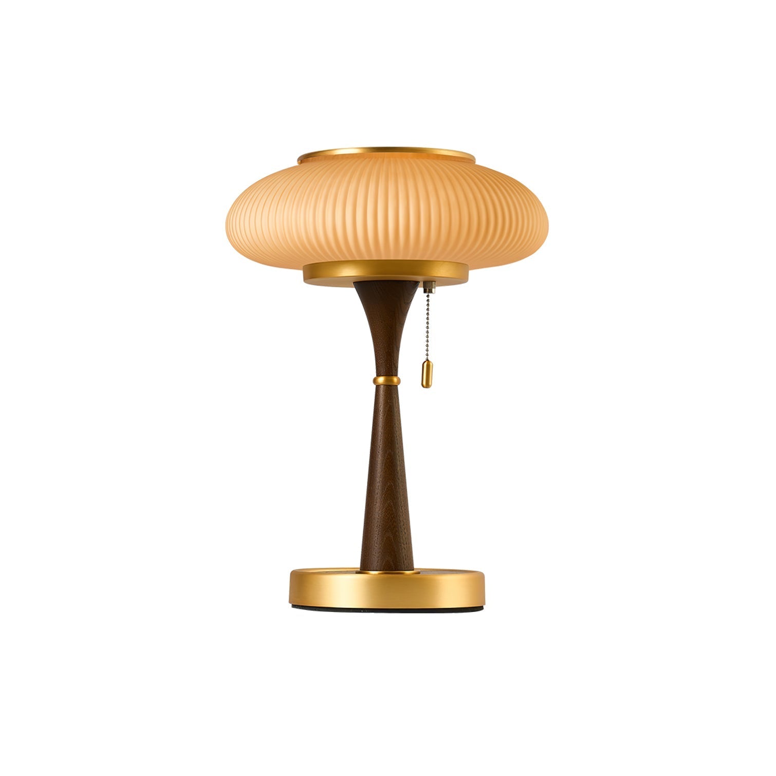 LumoTake Tischlampe Pilzform Minimalistisch Beige für Wohnzimmer