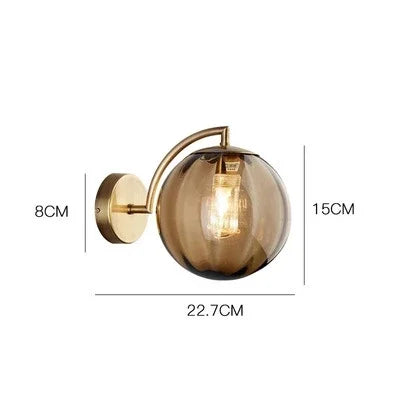 GlansVee - Minimalistische Glas-Wandleuchte