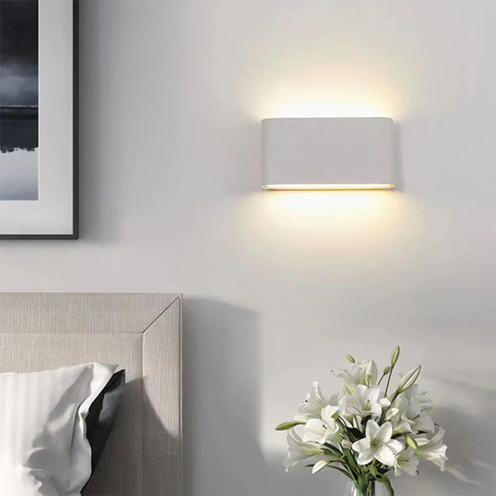 Moderne wasserdichte LED Wandleuchte doppelte Lichtquelle