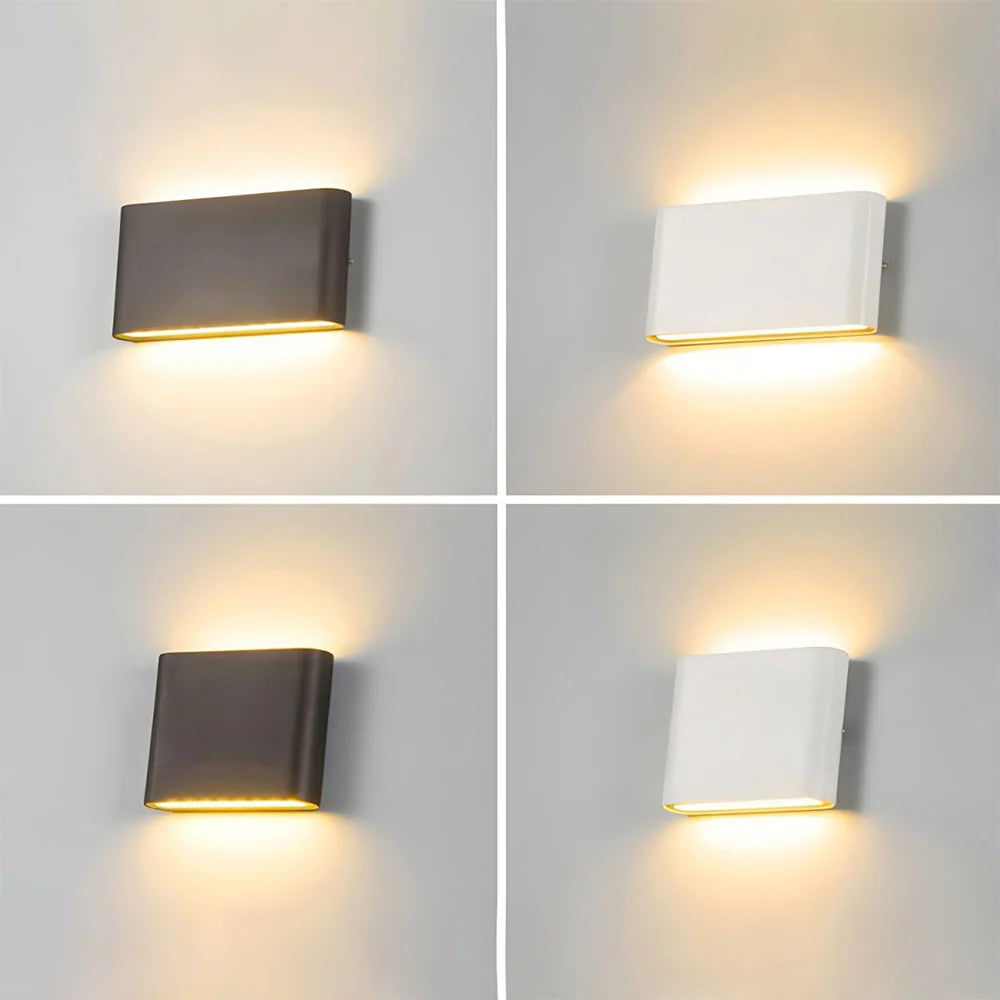 Moderne wasserdichte LED Wandleuchte doppelte Lichtquelle