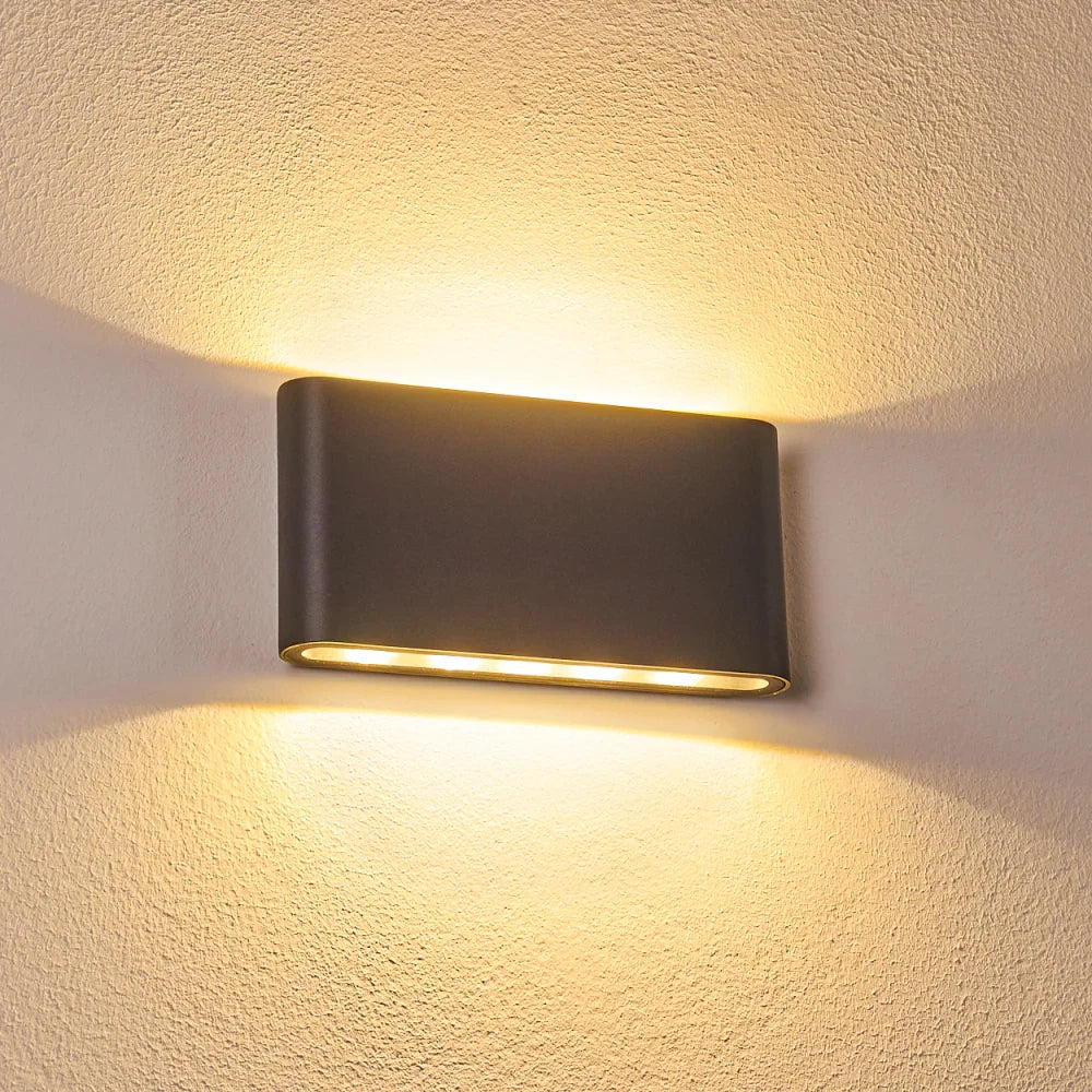 Moderne wasserdichte LED Wandleuchte doppelte Lichtquelle