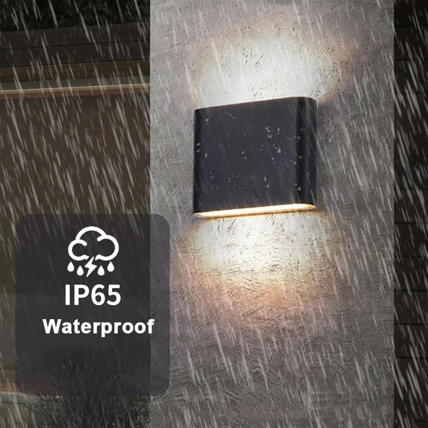 Moderne wasserdichte LED Wandleuchte doppelte Lichtquelle