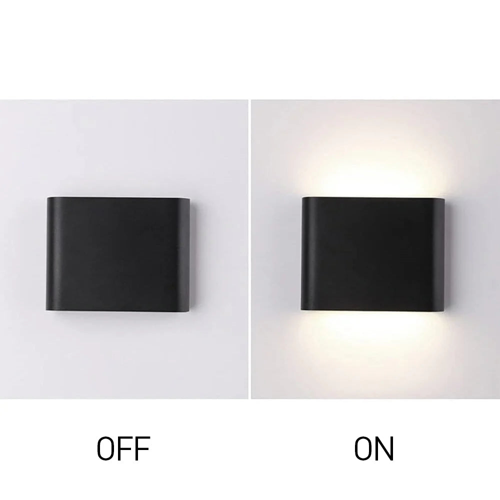 Moderne wasserdichte LED Wandleuchte doppelte Lichtquelle